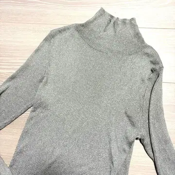 Cadune 라메 니트 실버 새상품급