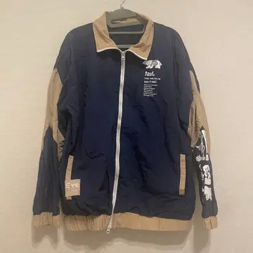 Eve 꽃바람 집업 자켓 블루종 네이비