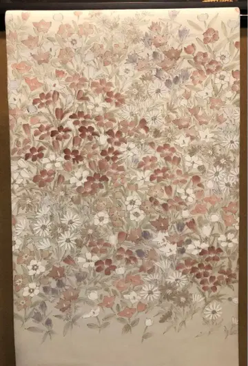 염색 후쿠로 오비 복숭아 산 초 꽃 완성품