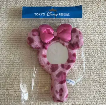 디즈니 리조트 디즈니 레오파드 무늬 거울 미니 핑크 새상품