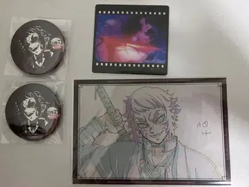 귀멸의 칼날 다이닝 카이가쿠 캔뱃지 폴라로이드풍 클리어 카드 복권 엽서