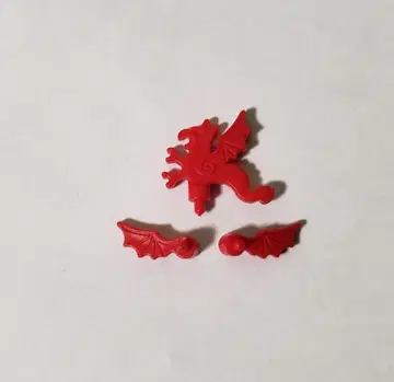 레고 성 시리즈 깃털 장식 빨간 드래곤 나이트 깃털 장식 정품 LEGO