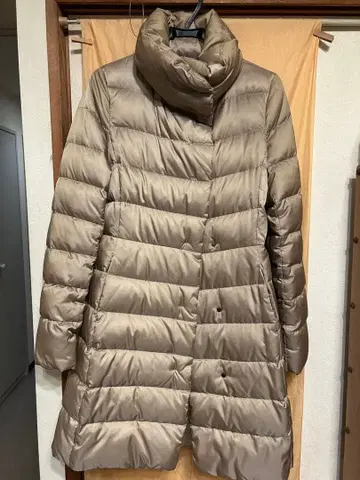 theory 베이지 롱 다운 자켓