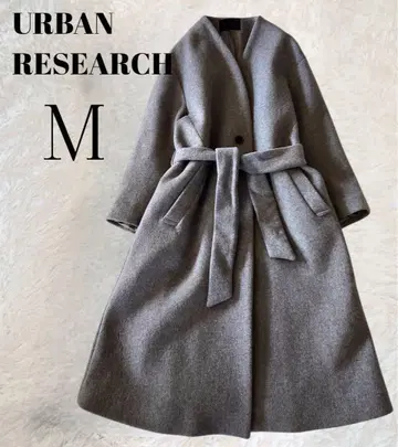 새상품급 어반 리서치 URBAN RESEARCH 노카라 울 코트