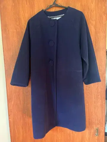 Koton 코톤 네이비 버튼 롱 코트