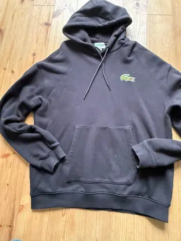 Lacoste 다크 그레이 후드 부착 후드티