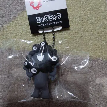 블랙 미야쿠미야쿠 입체 PVC 키링 블랙 A 새상품