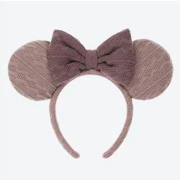 디즈니 미니 체크 무늬 머리띠