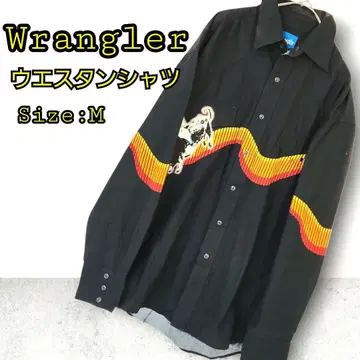 Wrangler 랭글러 스트라이프 웨스턴 셔츠 블랙 구제 의류 긴팔