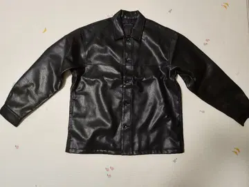 [ 미사용 새상품 ] nano universe 블랙 가죽 자켓
