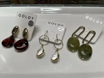 GOLDY 귀걸이 3개 세트