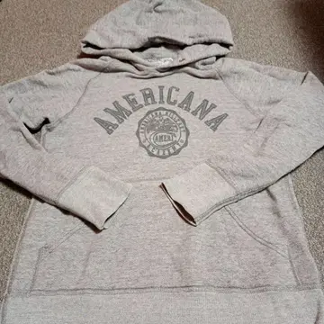 Americana 후드 부착 후드티 M 사이즈 그레이