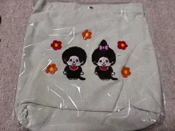 몽치치 자수 토트백 숄더백 아이보리 화이트