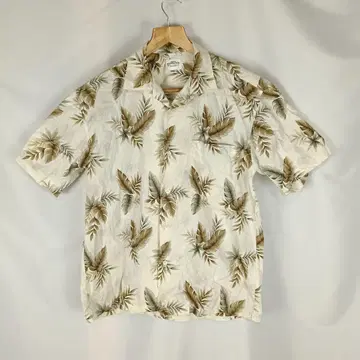 MEN S SATISFACTION 하와이안 셔츠 M 보타니컬 B4166