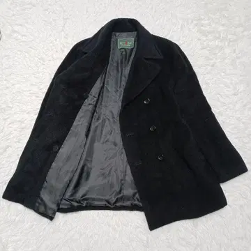 컨디션 최상 이스트 보이 알파카 P 코트 숏 기장 블랙 9
