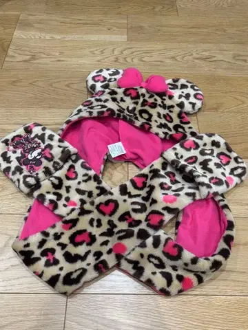 디즈니 머플러 레오파드 무늬