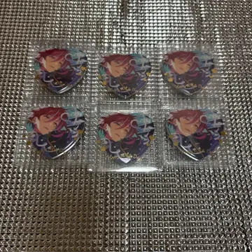 앙스타 화이트데이 하트 캔뱃지 사카사키 나츠메 6개 세트