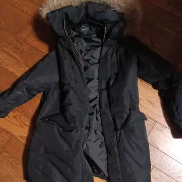 COMME CA ISM 블랙 롱 다운 자켓