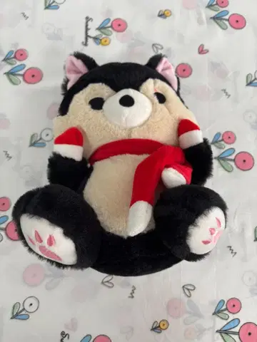 강아지 봉제 인형 스카프 포함 약 30cm