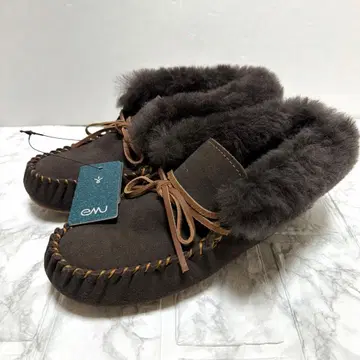 에뮤 모카신 보아 브라운 미사용품 23cm 브라운 MOONAH W6