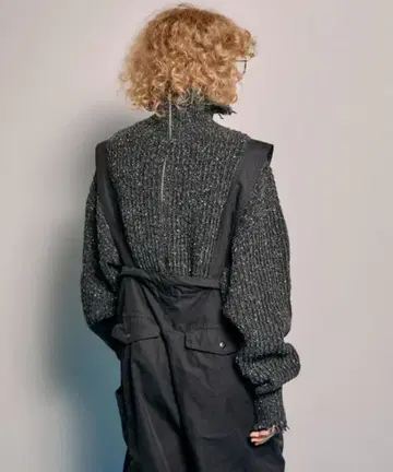 maison special 2way Front Zip Knit Wear