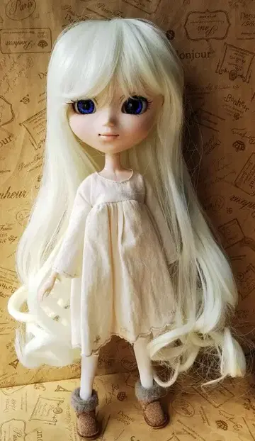 배송비 포함*풀립 사이즈 가발/크림 화이트/컬