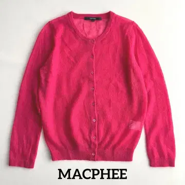 새상품급 MACPHEE 핑크 모헤어 가디건 TOMORROWLAND