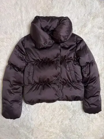 띠어리 다운 자켓 숏 기장 브라운 사이즈 2