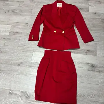 Private Label 빨간색 더블 브레스트 수트