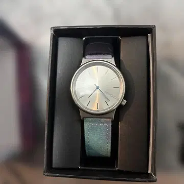 KOMONO 아날로그 손목시계 실버/파랑