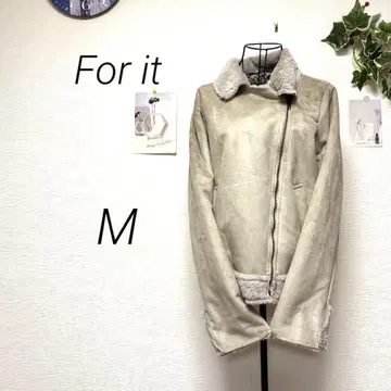 10797 For it 스웨이드 느낌 속기모 자켓 M 아우터