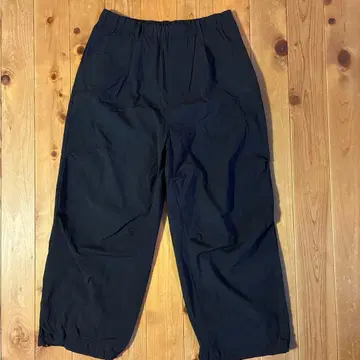 WYM LIDNM 트랙 와이드 이지 루즈 팬츠 블랙