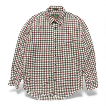 구제 오비스 아웃도어 코튼 체크 무늬 긴팔 셔츠 캐주얼 셔츠