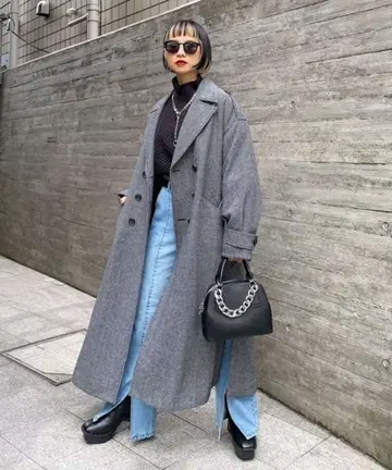 PAGEBOY 페이지 보이 윈터 트렌치코트 모노톤