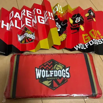 발밑 그물 포함 쿠션 울프독스 나고야 FC 특전 굿즈 응원용 북