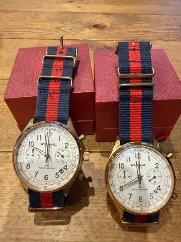 WINDMILL 아날로그 크로노그래프 2개 세트