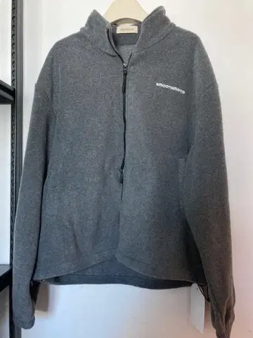 택 포함 새상품 SMOOTHMOOD 그레이 플리스 자켓