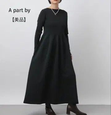 Apart by Lowes 홀가먼트 보트넥 원피스 블랙 워셔블