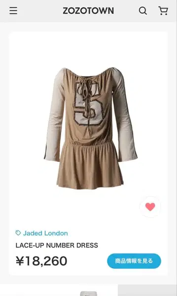 Jaded London NUMBER DRESS