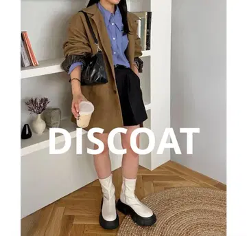 DISCOAT 통굽 스트레치 숏부츠 부츠 통굽 세일 새상품 인기