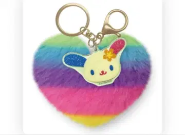 [ 신출시 ] 우사하나 하트형 퍼 키링 산리오 우사하나