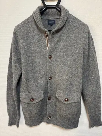 BEAMS 그레이 가디건 M 사이즈