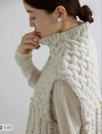 IENA 핸드니트 ARAN 베스트