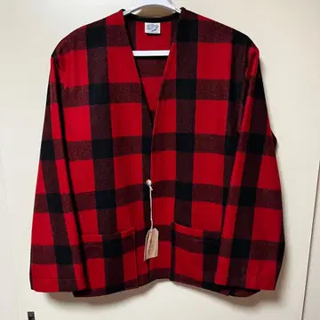 orSlow 오어슬로우 울 자켓 가디건 체크 무늬 XL
