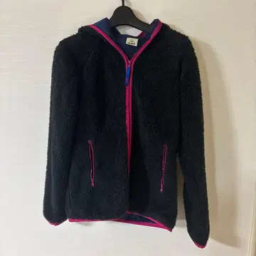 x-girl 플리스 자켓 블랙