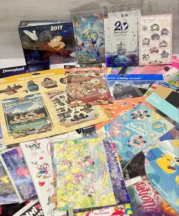 디즈니 클리어 파일 엽서 50점 이상 묶음 판매