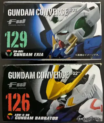 [ 미개봉 ] 건담 컨버전스 2종 세트 (발바토스 & 엑시아)