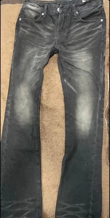 FUGA 블랙 데님 팬츠 사이즈 44