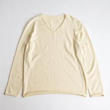 YURI PARK 남성용 울 V넥 니트