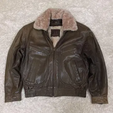 새상품급 G-1 보아 플라이트 자켓 가죽 브라운